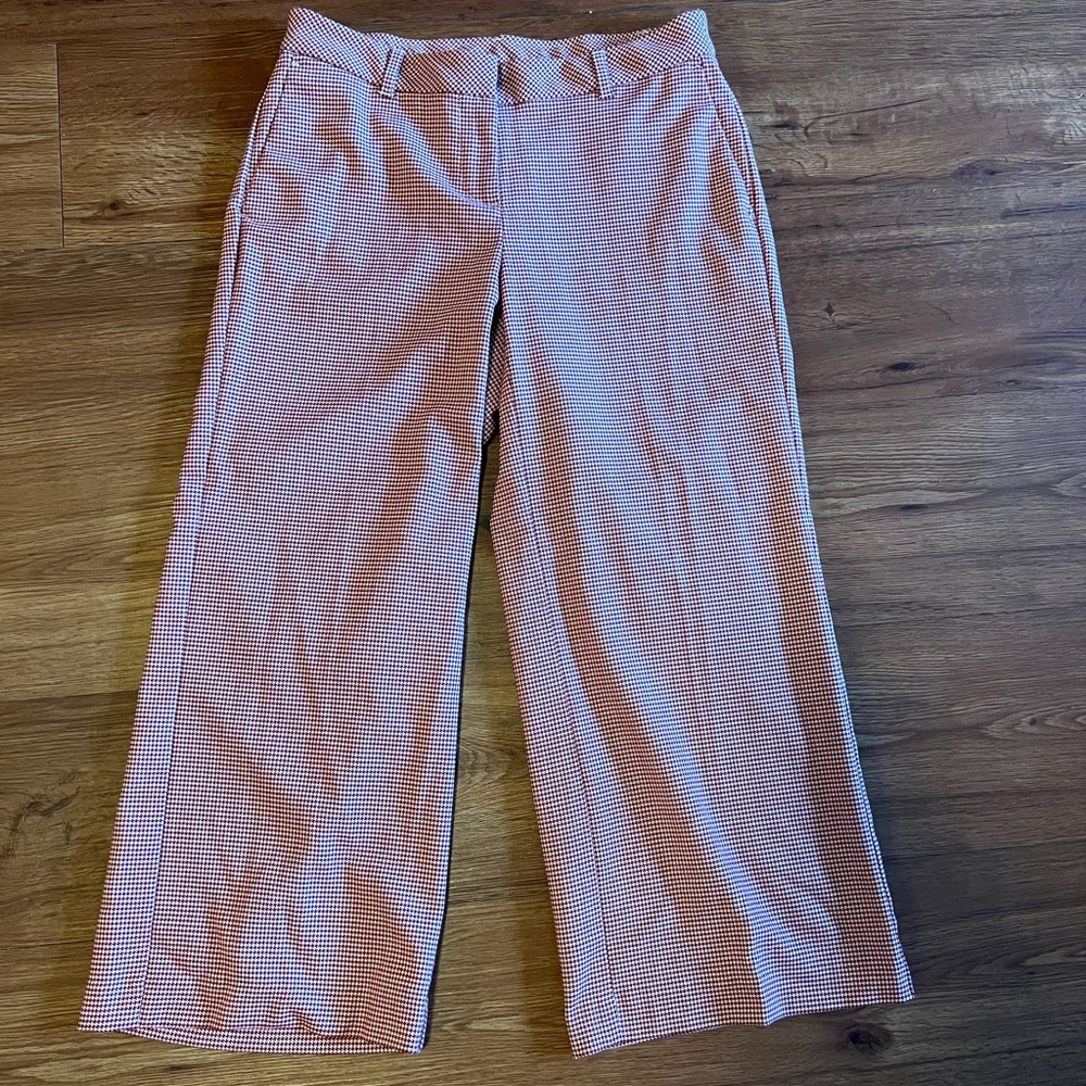 J. Jill womens dress Capri pant red and white